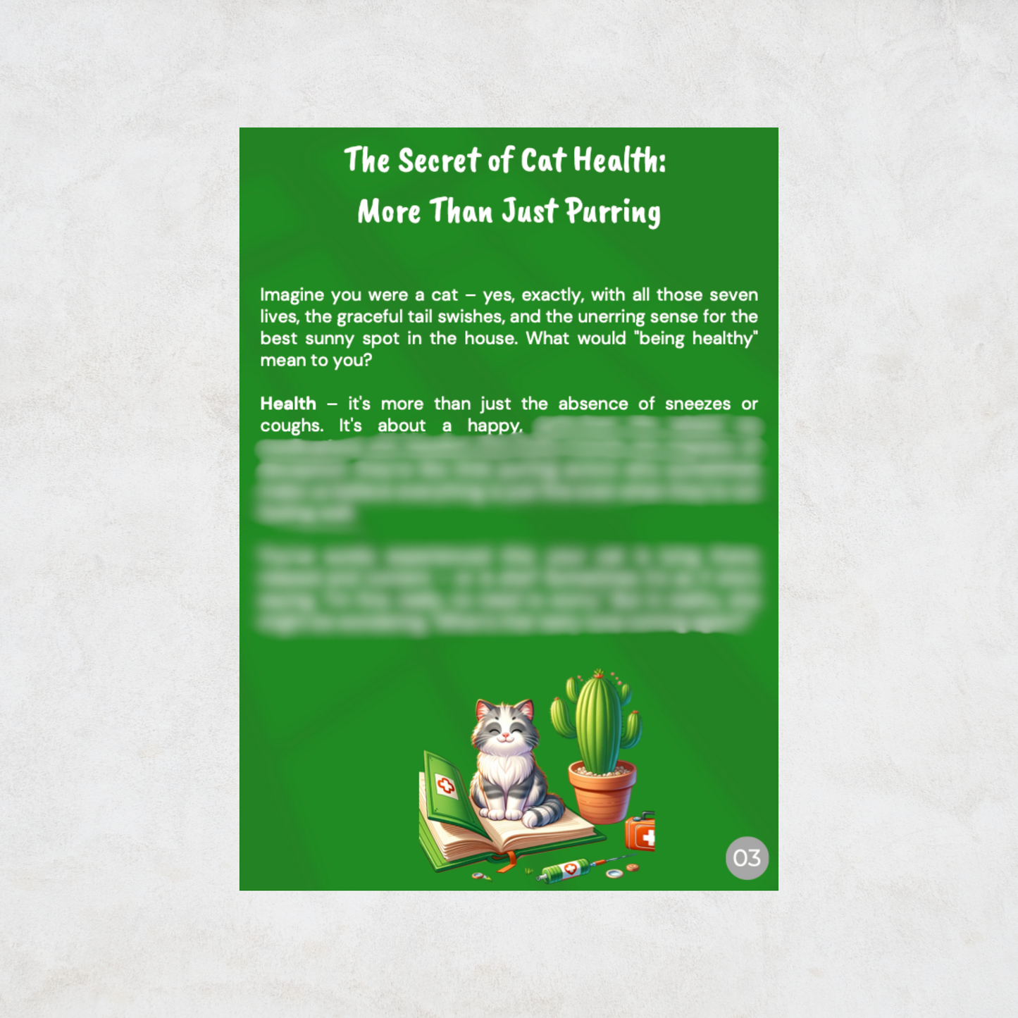 Scratching Cactus e-Book: Emergeny Guide for Cats